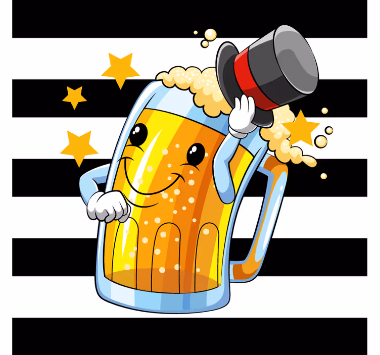 Vtipný pivný dizajn pivné podložky - Tenstickers