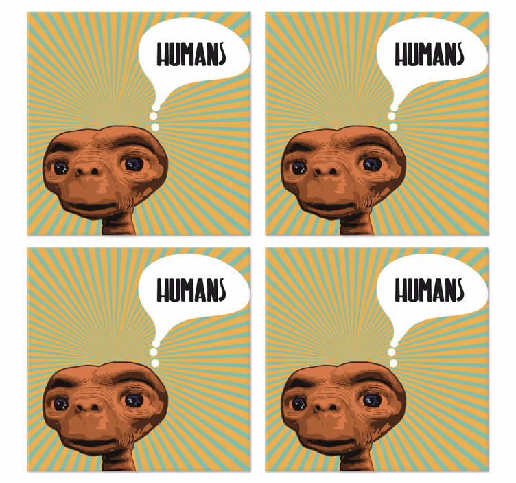 Et myslenie o ľuďoch geek tácky - Tenstickers