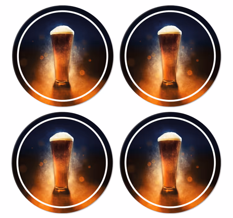 čerstvé pivo dizajnové podložky pod pivo - Tenstickers