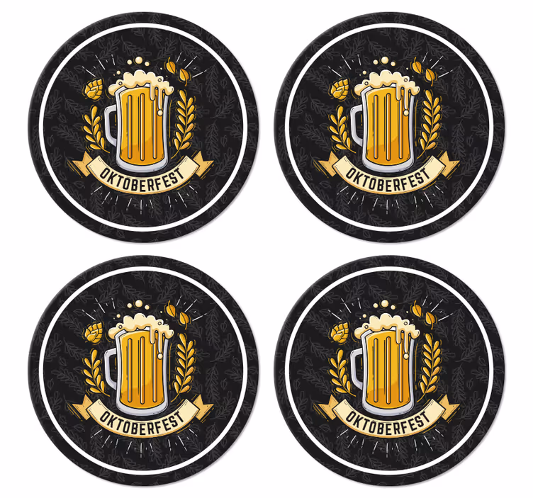 Beer fest oktoberfest pivné podložky - Tenstickers