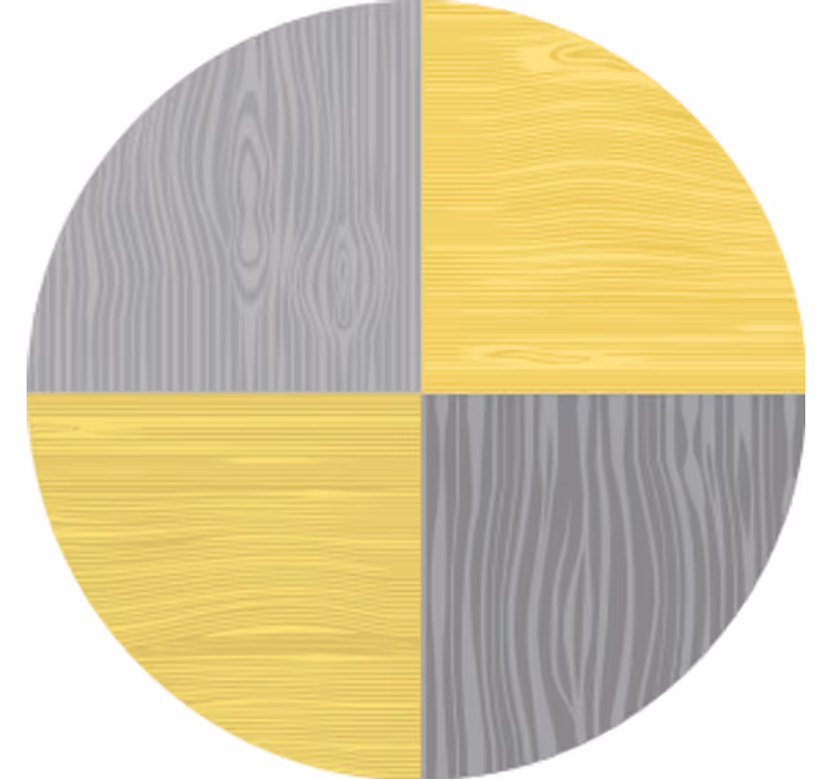 Podtácka s obvodovým dreveným vzorom - Tenstickers