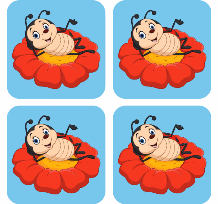 Zábavná podtácka veselého chrobáka - Tenstickers