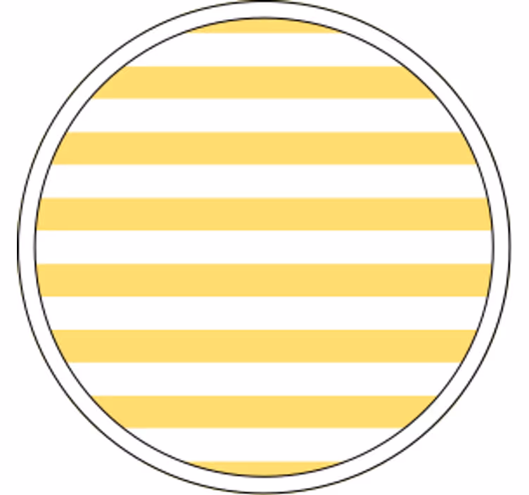 Podtácka so žltým pruhovaným vzorom - Tenstickers