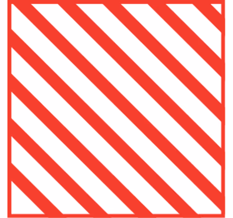 Podtácka s červeným prúžkovaným vzorom - Tenstickers