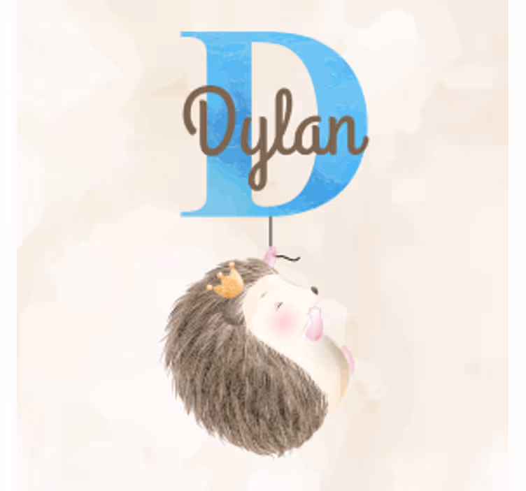 Podtácka na mieru ježko s hnedým písmom - Tenstickers