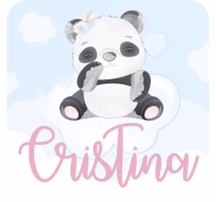 Podtácka na mieru s hravým pandím motívom - Tenstickers