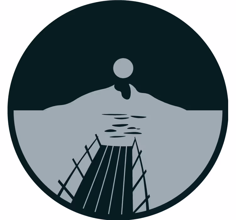 Pivná tácka západ slnka nad vodou - Tenstickers