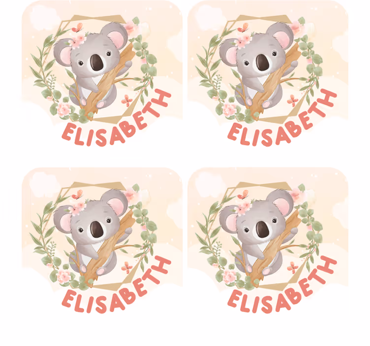 Roztomilé zvieratká koala s názvom viac tácok - Tenstickers