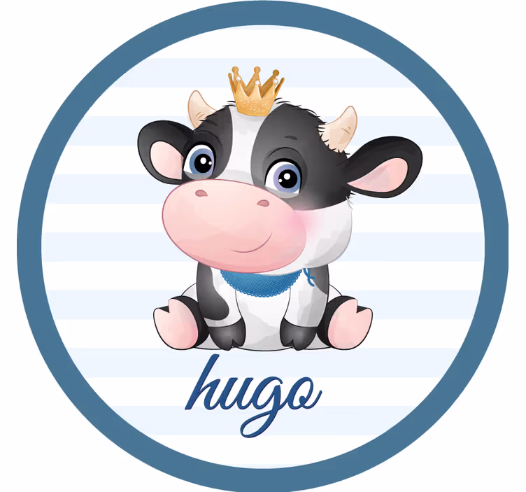 Podtácka na mieru s roztomilou kravou - Tenstickers