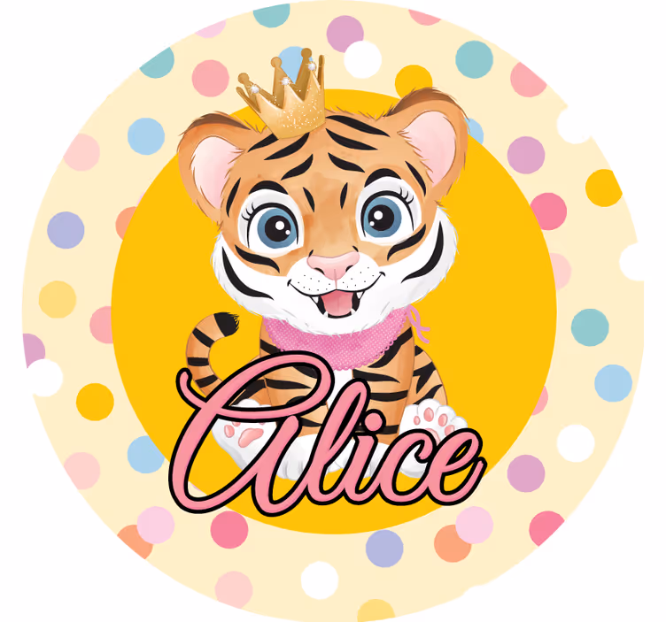 Podtácka na mieru s korunovaným tigrom - Tenstickers