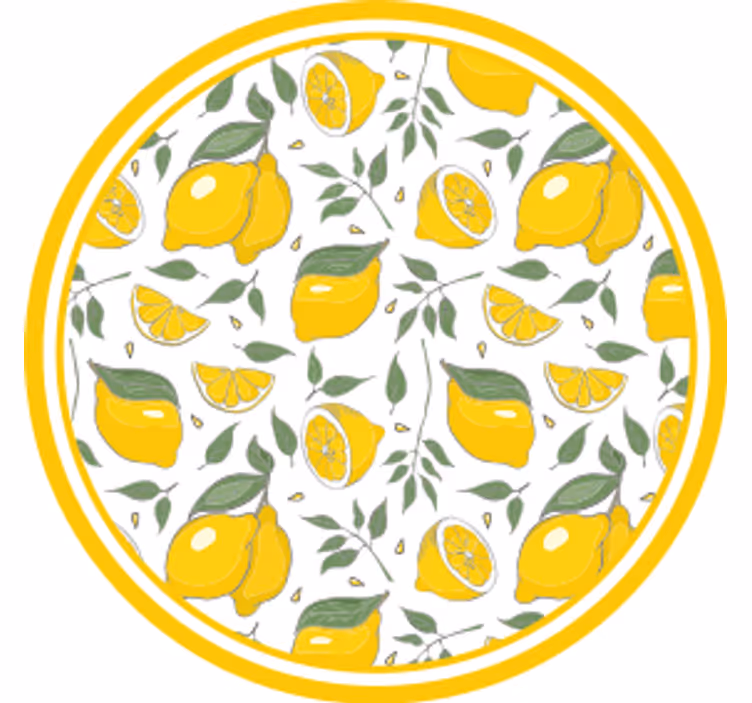 Podtácka s prvkami citrónového vzoru - Tenstickers