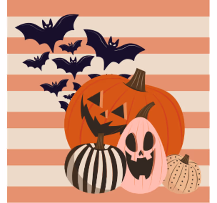 Karikatúra strašidelný jack o lampáše halloween dráha - Tenstickers