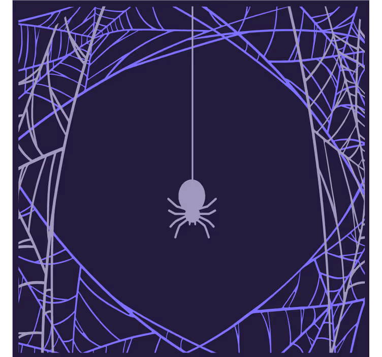 Podtácka halloween s motívom pavučiny - Tenstickers