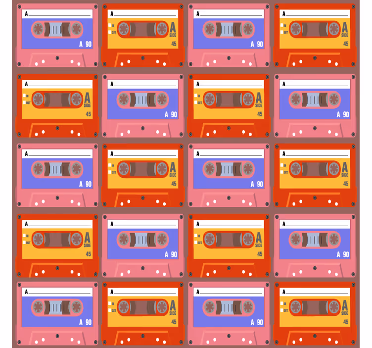 Podtácka vintage retro kazety - Tenstickers