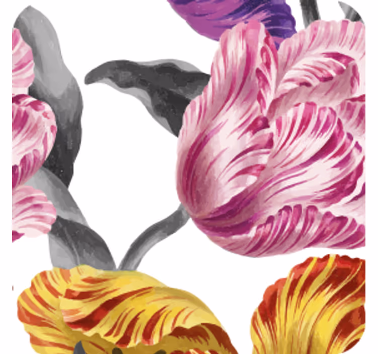 Moderná podtácka s živými botanickými motívmi - Tenstickers
