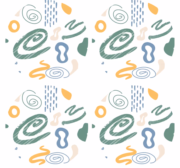 Podtácka s abstraktnými vírivými vzormi - Tenstickers