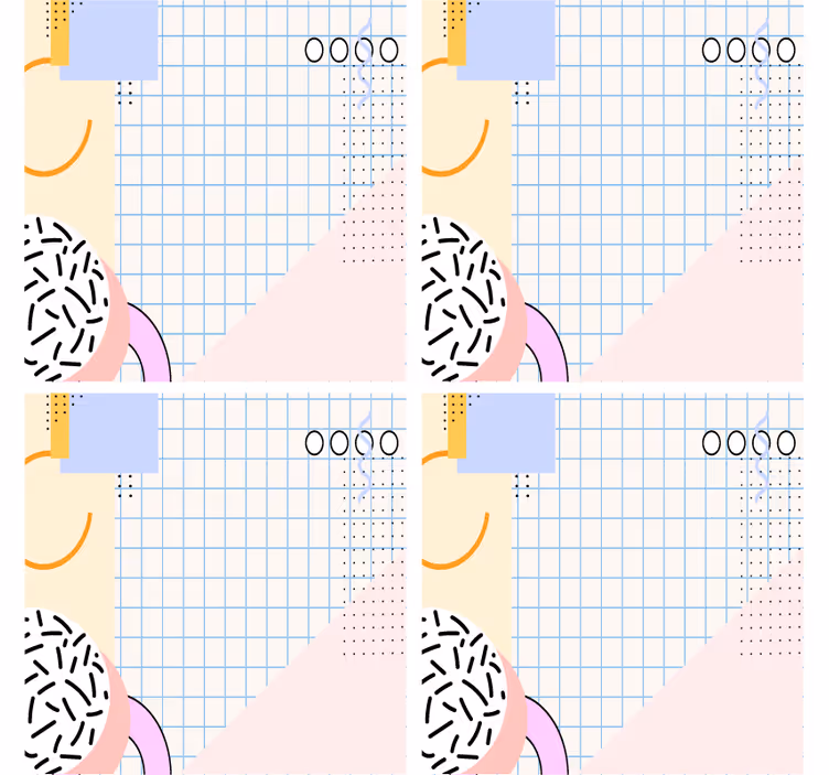 Moderná podtácka s geometrickým vzorom - Tenstickers