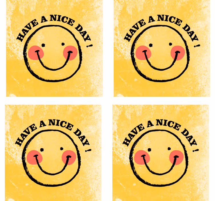 Pekný deň namaľované podložky pod text - Tenstickers