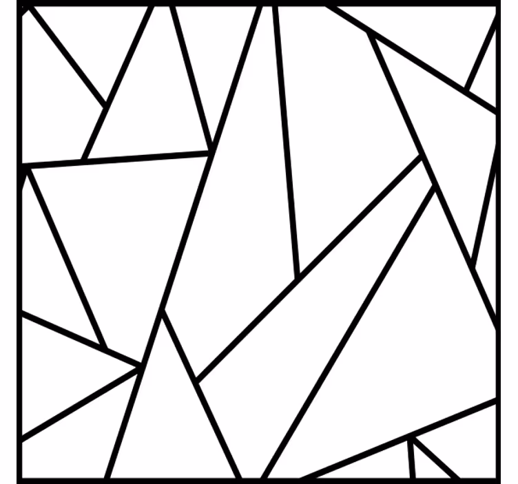 Podtácka s geometrickými čiernymi líniami - Tenstickers