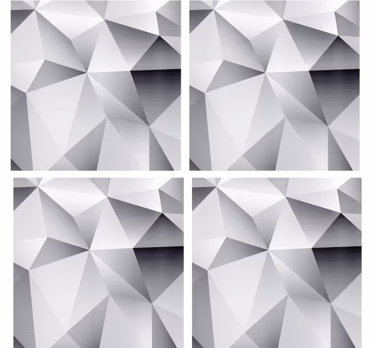 Strieborný kozmický geometrický vzor textúra podložka - Tenstickers
