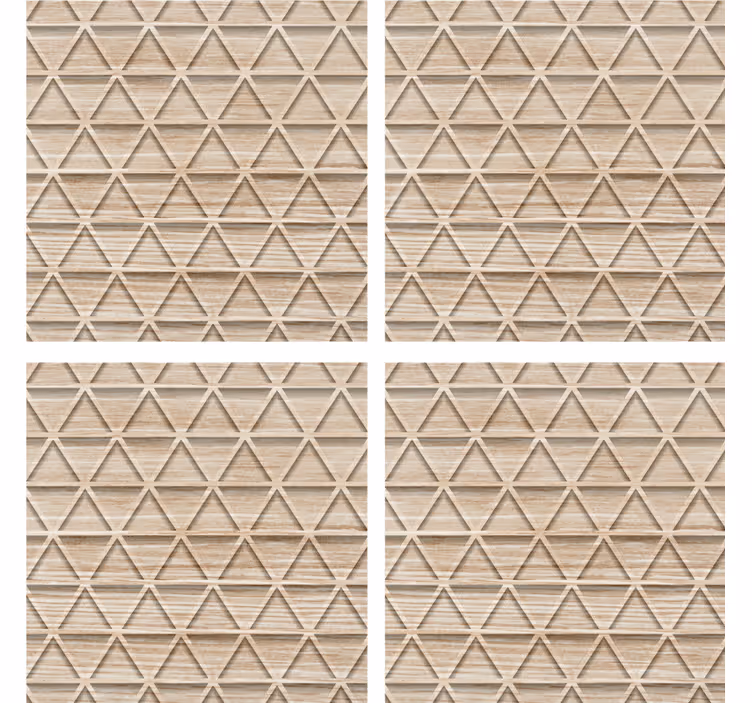Podtácka s textúrovaným geometrickým vzorom - Tenstickers