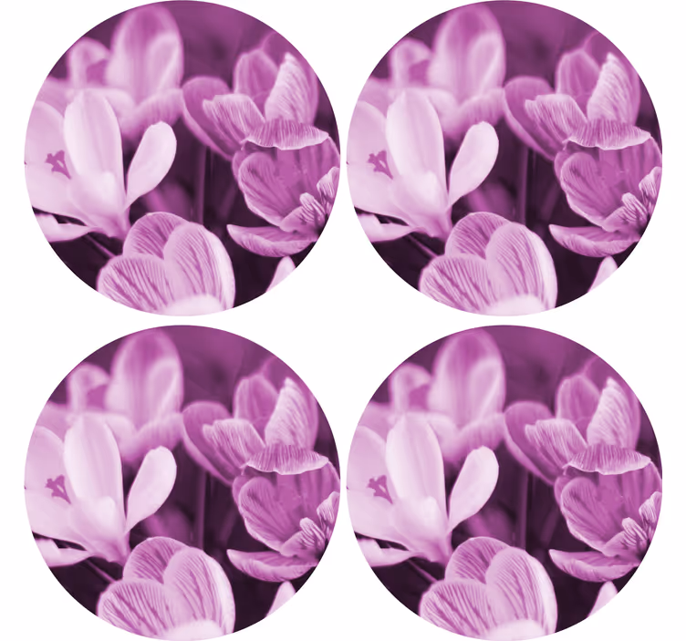 Podtácka Živý kvetinový motív - Tenstickers