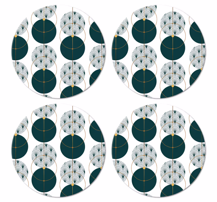 Glamour štýl geo art moderná dráha - Tenstickers