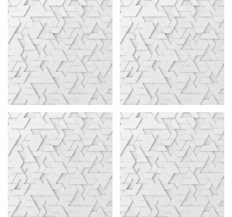 Podtácka s geometrickým textúrovaným vzorom - Tenstickers