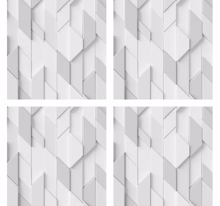 Biela geometrická textúra steny podložka - Tenstickers