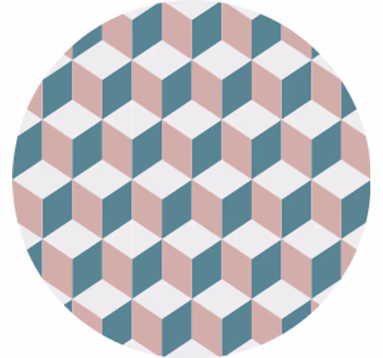 Podtácka s geometrickým kockovým vzorom - Tenstickers