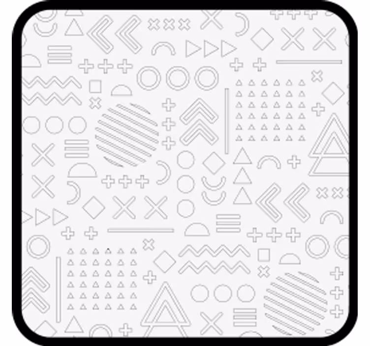 Podtácka s abstraktnými geometrickými vzormi - Tenstickers
