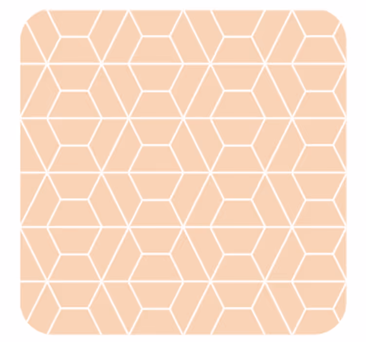 Podtácka v geometrickom hexagonálnom usporiadaní - Tenstickers