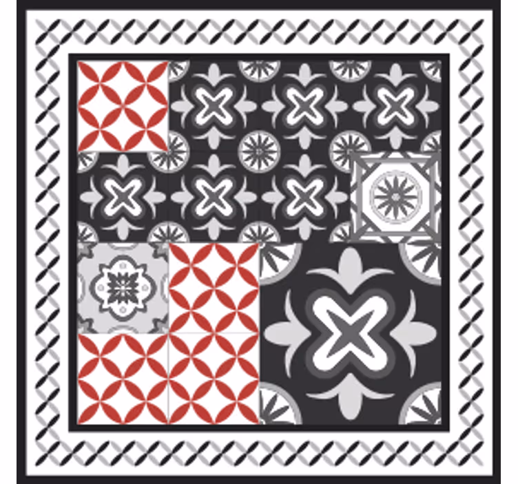 Podtácka geometrické vzory koláž - Tenstickers