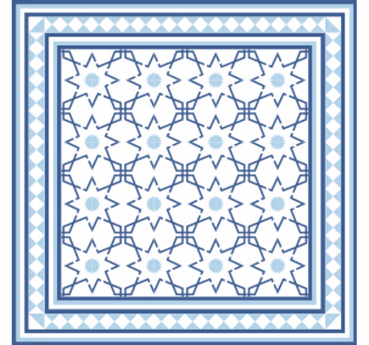 Podtácka s geometrickým tvarovým motívom - Tenstickers