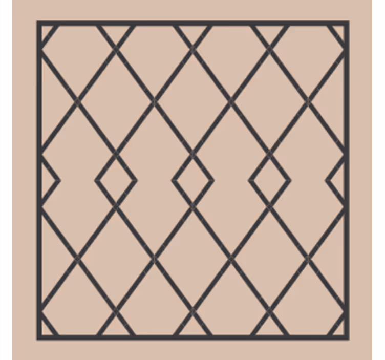 Podtácka geometrická prekryvná kompozícia - Tenstickers