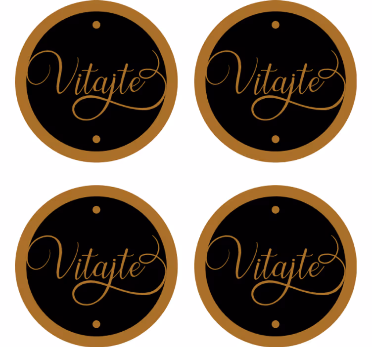 Podtácky pod pohár Vitajte - Tenstickers