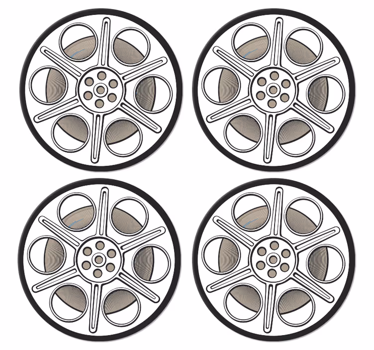 Podtácky pod poháre kino vzor - Tenstickers