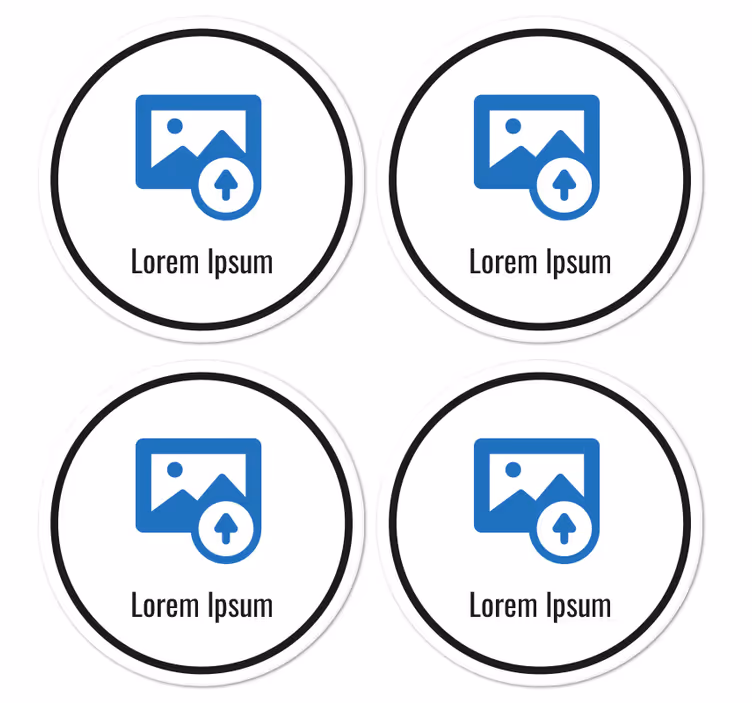 podložka pod pohár na mieru qr kód - Tenstickers