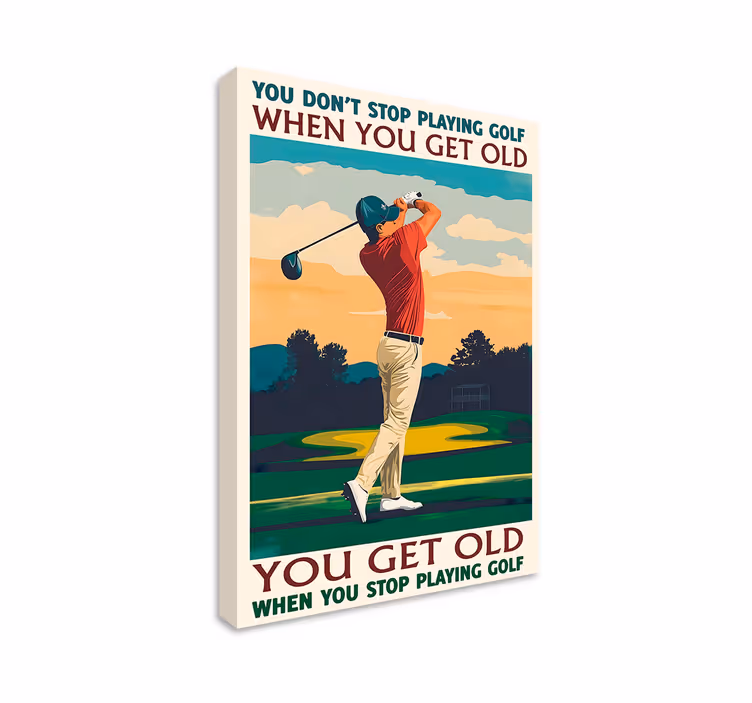 obraz na stenu šport hrať golf - Tenstickers