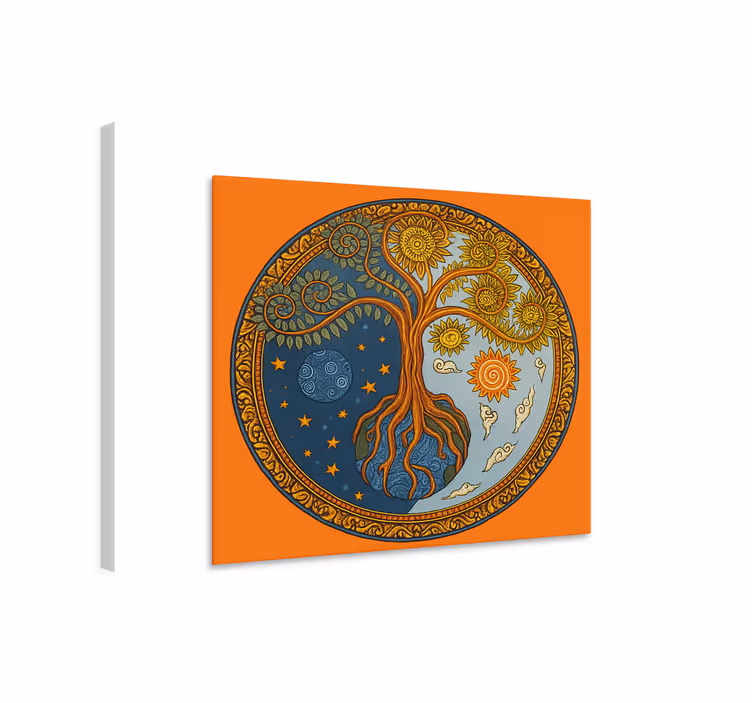 obraz do obývačky duchovný strom života - Tenstickers