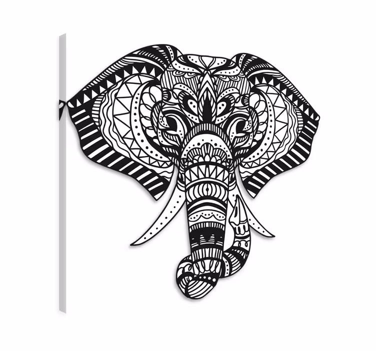 Obraz slon etnický elefant - Tenstickers