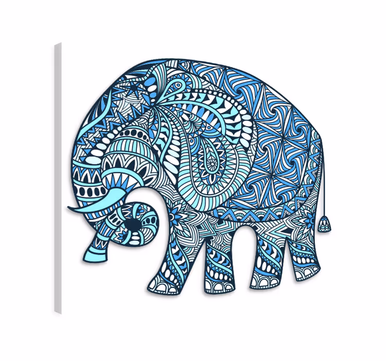 Obraz slon mandala s kvetinou - Tenstickers