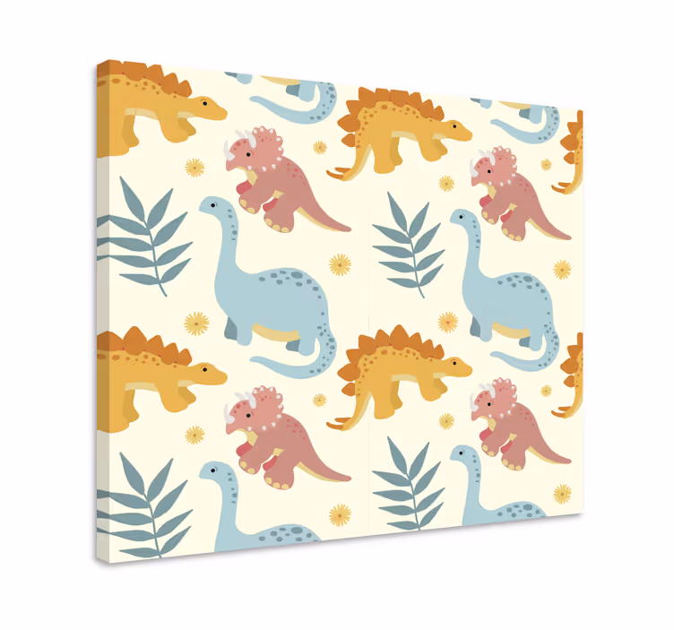 Dinosaurus obraz v minimalistickom štýle - Tenstickers