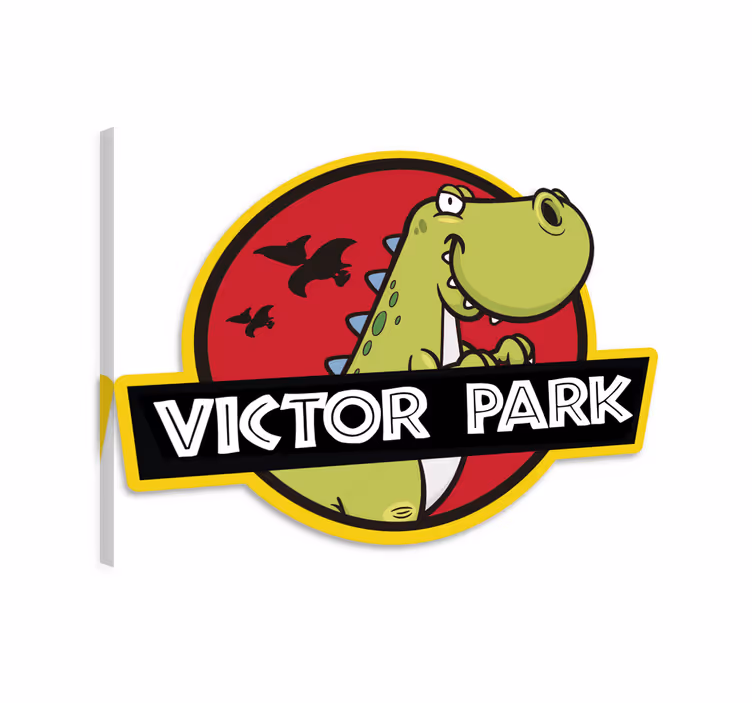 Dinosaurus obraz prispôsobiteľný emblém - Tenstickers