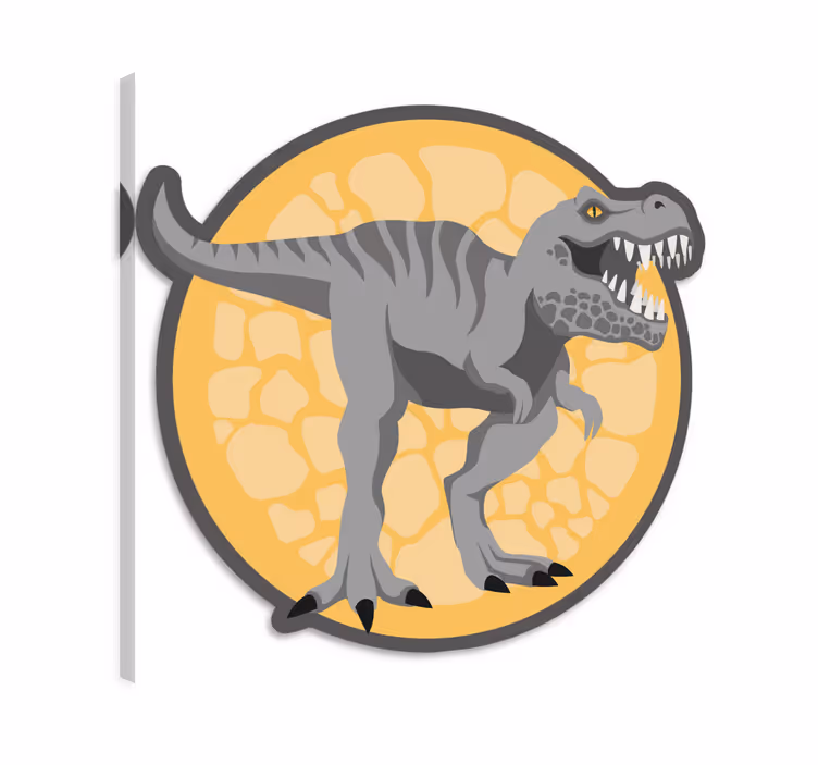 Dinosaurus obraz t-rex pozadie ručne kreslené - Tenstickers