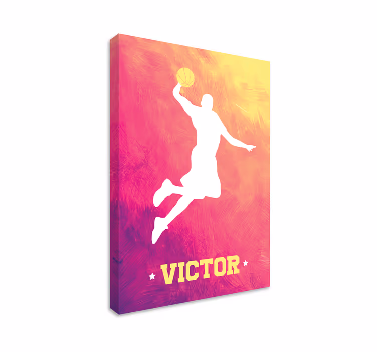 obraz na stenu šport silueta slam dunk - Tenstickers