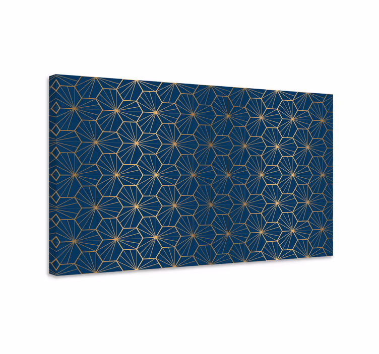 Elegantný geometrický vzor plátno nástenné umenie - Tenstickers