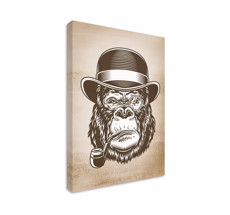 obraz zvierat gentlemanská gorila - Tenstickers