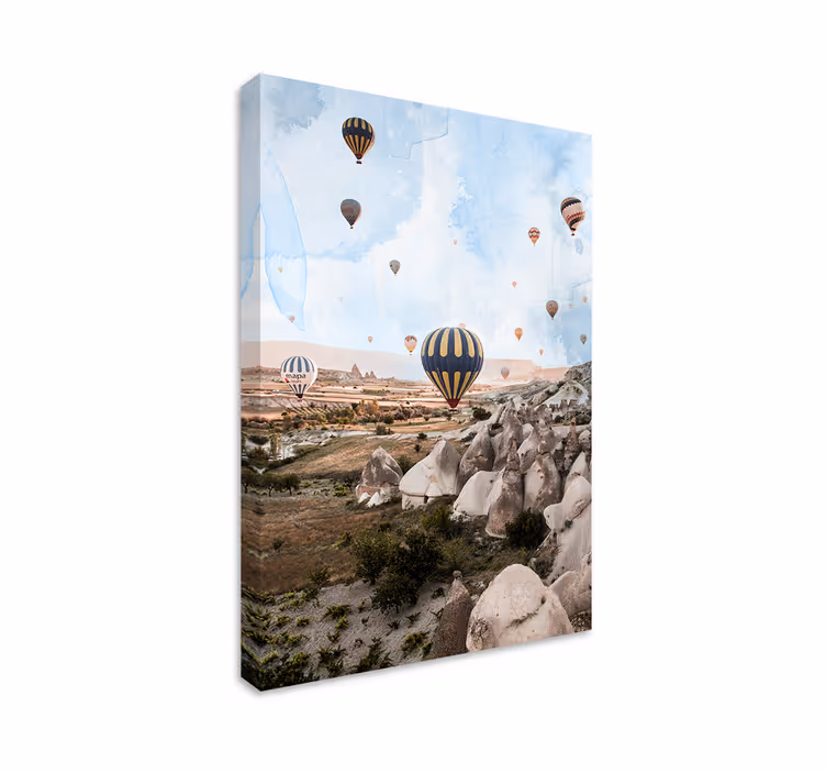 Cappadocia nafukovacie balóny mesto plagáty - Tenstickers