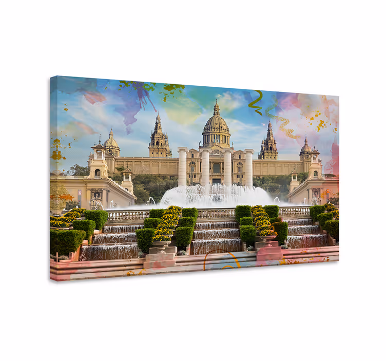 Obrazy na plátne barcelona montjuic city - Tenstickers